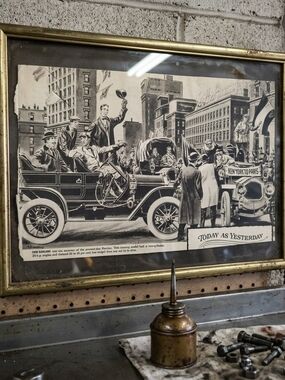 Advertisement 1908 Oakland touring model New York to Paris race Pontiac brand